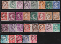 France  .  Y&T   .   29 Timbres  .     (*)   .    Neuf Sans Gomme - 1893-1947