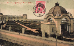BELGIQUE - L'Entrée Au Palace Hôtel - Colorisé -  Carte Postale Ancienne - Oostende