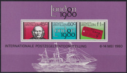 F-EX41906 NEDERLAND ANTILLES MNH 1979 ROWLAND HILL LONDON 1980 EXPO SHIP - Rowland Hill