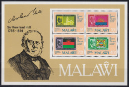 F-EX41924 MALAWI MNH 1979 ROWLAND HILL CENTENARY OF DEATH - Rowland Hill