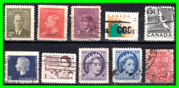 CANADA ( AMERICA DEL NORTE ) LOTE DE SELLOS  DIFERENTES AÑOS Y VALORES - Collections