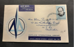 Auckland International Airport Official Opening Saturday Jan 29 1966 - Covers & Documents