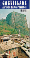 Ancien Dépliant Sur Castellane, Porte Des Gorges Du Verdon Sur La Route Napoléon (vers 1980) - Tourism Brochures