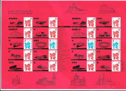 GB London 2012 Defintives - LARGE Smilers  Sheet - See Scan - Unused Stamps