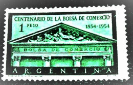 Argentina, 1954. 100 Years Of Commercial Stock. MH. Michel # 617 ) Green Colour ). - Neufs