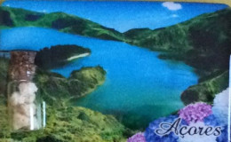 Azores Caldera Bottom Lagoa Do Fogo Sao Miguel Portugal Souvenir Fridge Magnet, From Azores - Turismo