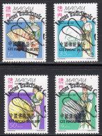 Macau 1997 Fans Set Of 4 CTO Used - Used Stamps