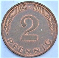 Pièce De Monnaie 2 Pfennig 1983 D - 2 Pfennig