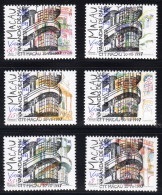 Macau 1997 Balconies Set Of 6 Singles CTO Used - Usati