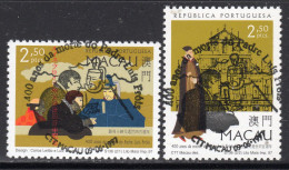 Macau 1997 Death Anniv Of Father Luis Frois Set Of 2 CTO Used - Usati