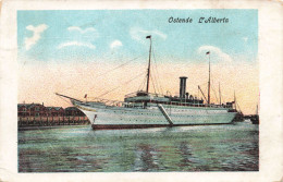 BELGIQUE - Ostende - L'Alberta - Ferry - Bateau - Colorisé - Carte Postale Ancienne - Oostende