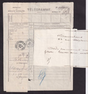 402/37 -- Télégramme De ST GILLES 1888 à LAEKEN Via Bureau Télégraphique BXL Palais De Justice - Affranchi 50 Centimes - Telegrammi