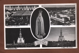 (RECTO / VERSO) FATIMA - MULTIVUES EN 1951 - BEAUX TIMBRES - CPA - Santarem