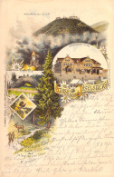 Gruß Vom Inselberg (Thür.) Mehrbild Litho Gel.189? AKS - Schmalkalden