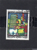 1995 Nazioni Unite - Ginevra - Vertice Mondiale Per Lo Sviluppo Sociale A Copenhagen - Used Stamps