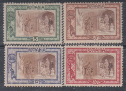 Roumanie N° 203 / 06 X , Au Profit De 2 Etabl. De Bienfaisance, Les 4 Valeurs Trace De Charnière Sinon TB - Unused Stamps