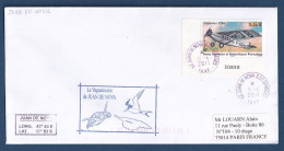 TAAF - Lettre Officielle - YT N° 591 - Accident D'avion Sur L'ile De Juan Nova - 2011 - Cartas & Documentos