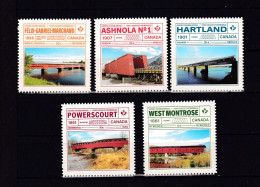 CANADA-2019-- -=HISTORIC COVERED BRIDGES- SET-MNH - Neufs