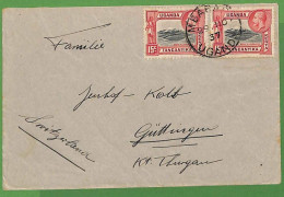 28076 - KENYA  KUT - Postal History -  COVER  To SWITZERLAND 1937 - Kenya & Oeganda