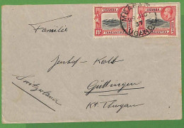 28076 - KENYA  KUT - Postal History -  COVER  To SWITZERLAND 1937 - Kenya & Uganda