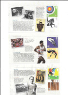 GB London 2012  PRESTIGE BOOKLET PANES (3) WITH OLYMPIC Commemoratives - Unused Stamps