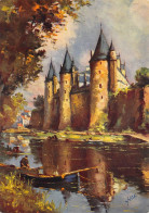 CPSM 56 JOSSELIN LES BORDS DE L'OUST ET LE CHATEAU   Grand Format 15 X 10,5 Cm - Josselin