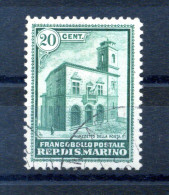 1932 SAN MARINO N.159 USATO, Inaugurazione Del Palazzetto Della Posta, 20 Centesimi Verde - Gebruikt