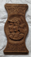 Elément De Boiserie Sculpté - Couple Bretons - Holz