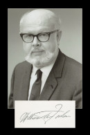 William Alfred Fowler (1911-1995) - Astrophysicist - Signed Card + Photo - 80s - Nobel Prize - Inventeurs & Scientifiques