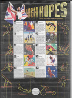 GB London 2012 OLYMPIC Smilers Sheet - "HIGH HOPES "   - See Scan - Unused Stamps