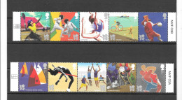 GB London 2009/2011 OLYMPIC COMMEMORATIVES -  6 SE-TENANT STRIPS - See Scan - Unused Stamps