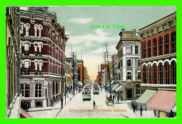 OTTAWA, ONTARIO - SPARKS STREET - ANIMATED WITH TRAMWAYS - TRAVEL IN 1909 - - Ottawa