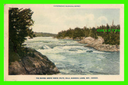 MUSKOKA LAKES, ONTARIO - THE RAPIDS ABOVE MOON CHUTE, BALA - ANDERSON'S MUSKOKA SERIES - TRAVEL IN 1932 - - Muskoka