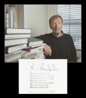 Rolf M. Zinkernagel - Experimental Immunologist - Signed Card - Nobel Prize - Erfinder Und Wissenschaftler