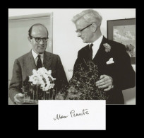 Max Perutz (1914-2002) - Molecular Biologist - Signed Card + Photo - Nobel Prize - Inventori E Scienziati