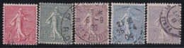 France  .  Y&T   .   129/133   .     O   .    Oblitéré - Used Stamps