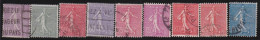 France  .  Y&T   .   197/205     .     O   .    Oblitéré - Used Stamps