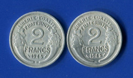 2 Fr  Allu  1946 C +1946 B - 2 Francs