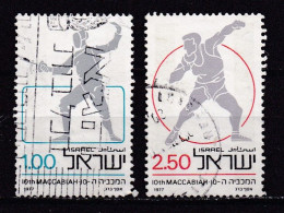 ISRAEL, 1977, Used Stamp(s), Without Tab, Maccabiah Games, SG667-669, Scannr. 17479 (2 Values Only) - Gebraucht (ohne Tabs)