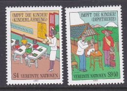 NU Vienne 1988 77-78 ** Santé Vaccins Enfants Poliomyélite Diphtérie - Ungebraucht