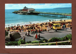 (RECTO / VERSO) BOURNEMOUTH - PIER AND SANDS - BEAU TIMBRE ET CACHET BOUREMOUTH / POOLE - FORMAT CPA - Bournemouth (depuis 1972)