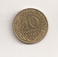 France 10 Centimes 1990 Cent Cents Centimes V2 - Other & Unclassified