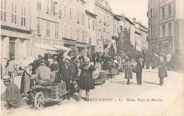 Bellac * 1902 * Place Du Marché * Market * Nouvelle Galeries * Villageois Enfants - Bellac