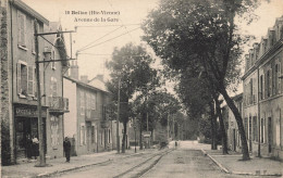 Bellac * Avenue De La Gare * Epicerie Mercerie * Ligne Tramway * Villageois - Bellac