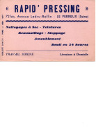 BUVARD -  RAPID - PRESSING - LE PERREUX -SEINE - (94 ) - Vestiario & Tessile
