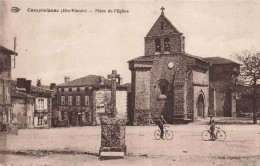 Compreignac * Place De L'église Du Village * Croix Calvaire * Villageois - Autres & Non Classés