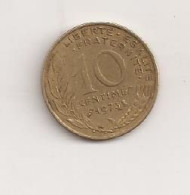 France 10 Centimes 1973 Cent Cents Centimes V1 - Otros & Sin Clasificación