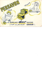 BUVARD -  PUBLICITE PERSAVON - Produits Ménagers