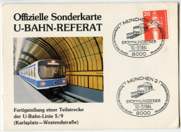 U Bahn-Referat München,Teilstrecke Karlsplatz-Westendstraße, 1984  Ungelaufen - Métro