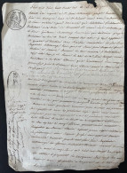 DOCUMENT NOTARIAL 1836 SAINT HERENT CHAREYRES PUY DE DOME / 2 PAGES - Manuscrits